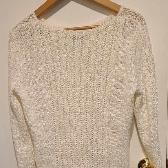 White Knit Sweater - Picture 4 of 4